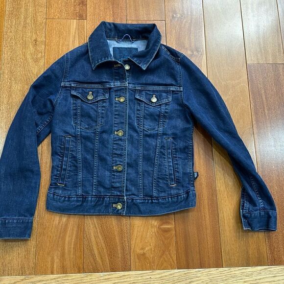 Patagonia Iron Forge Blue Button Down Denim Jean Jacket Women’s Size Medium XS - Picture 1 of 10